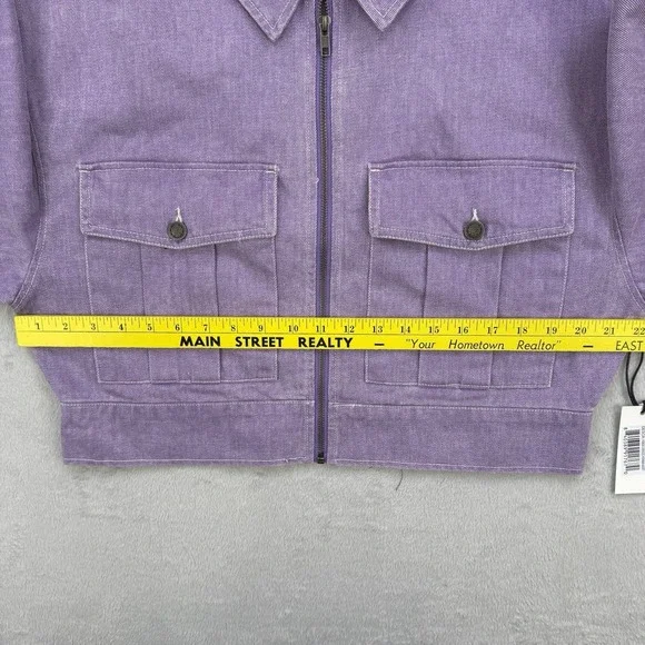 Honor The Gift‎ Jacket Women's Oversized Workman Cropped Purple Size XL NWT - Picture 7 of 12